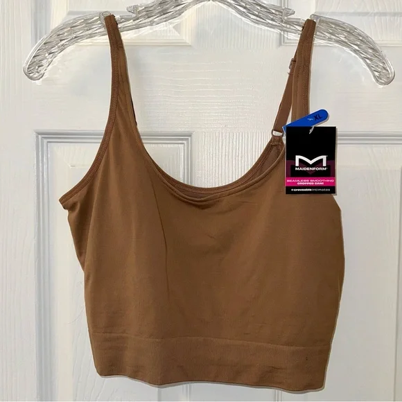 Maidenform XL Smoothing Seamless Cropped Cami - Picture 2 of 11